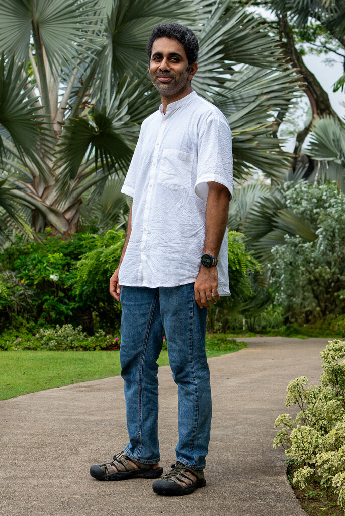 White Katha Unisex Cotton Shirt