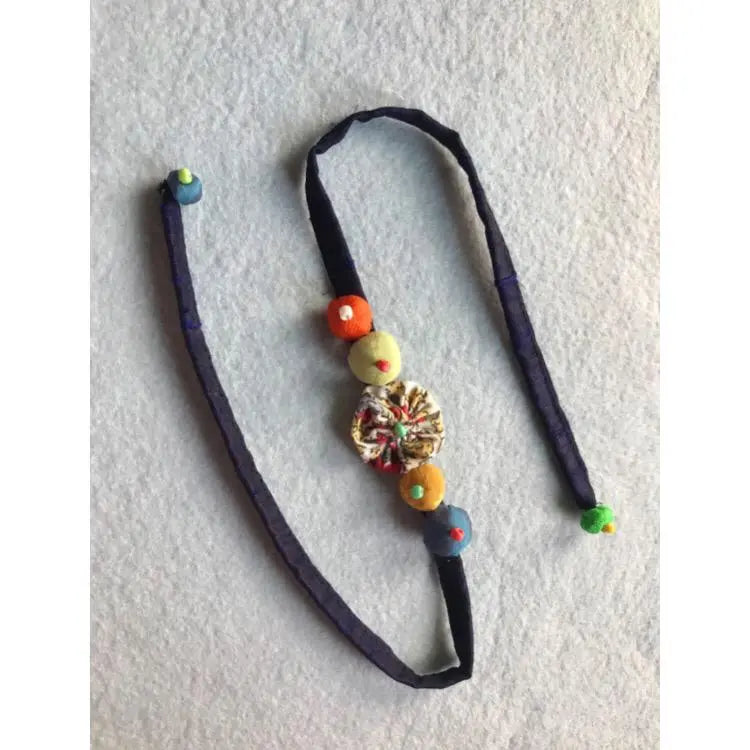 Upcycled Handmade Rakhi - Thread of love Nimbu Kids