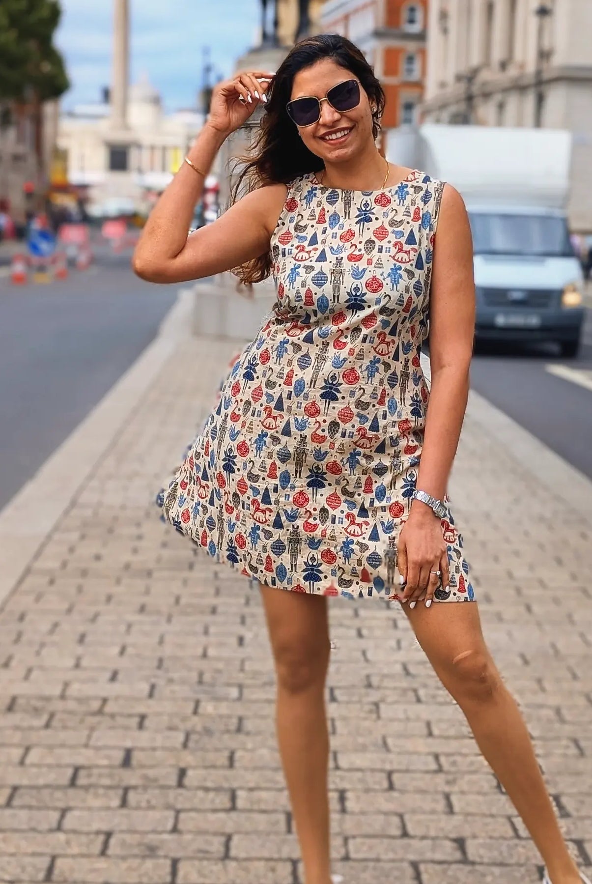 London Women's A Line Dress with Pockets