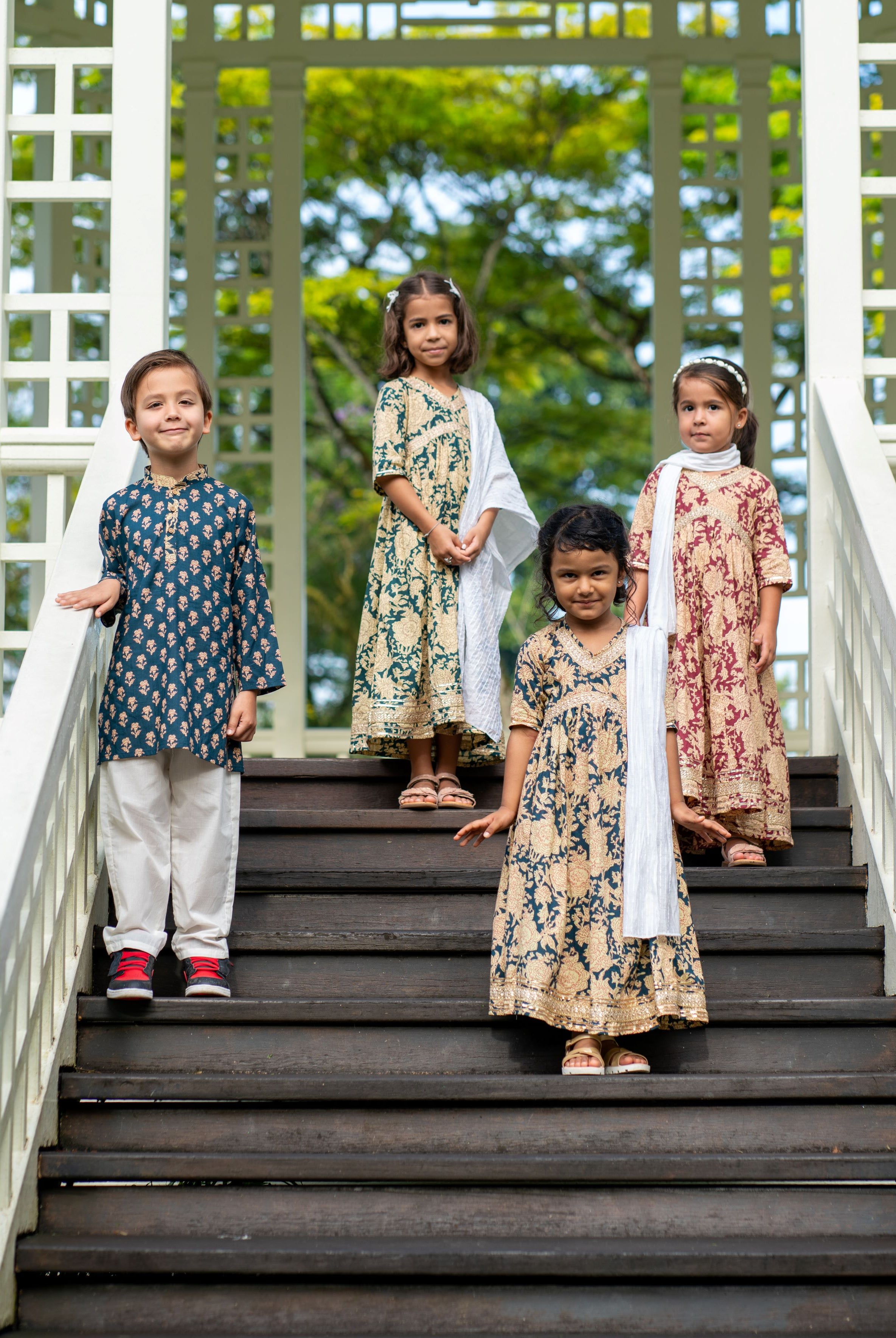 Boys Blue Kurta Pajama Set in Soft Cotton - Ansh