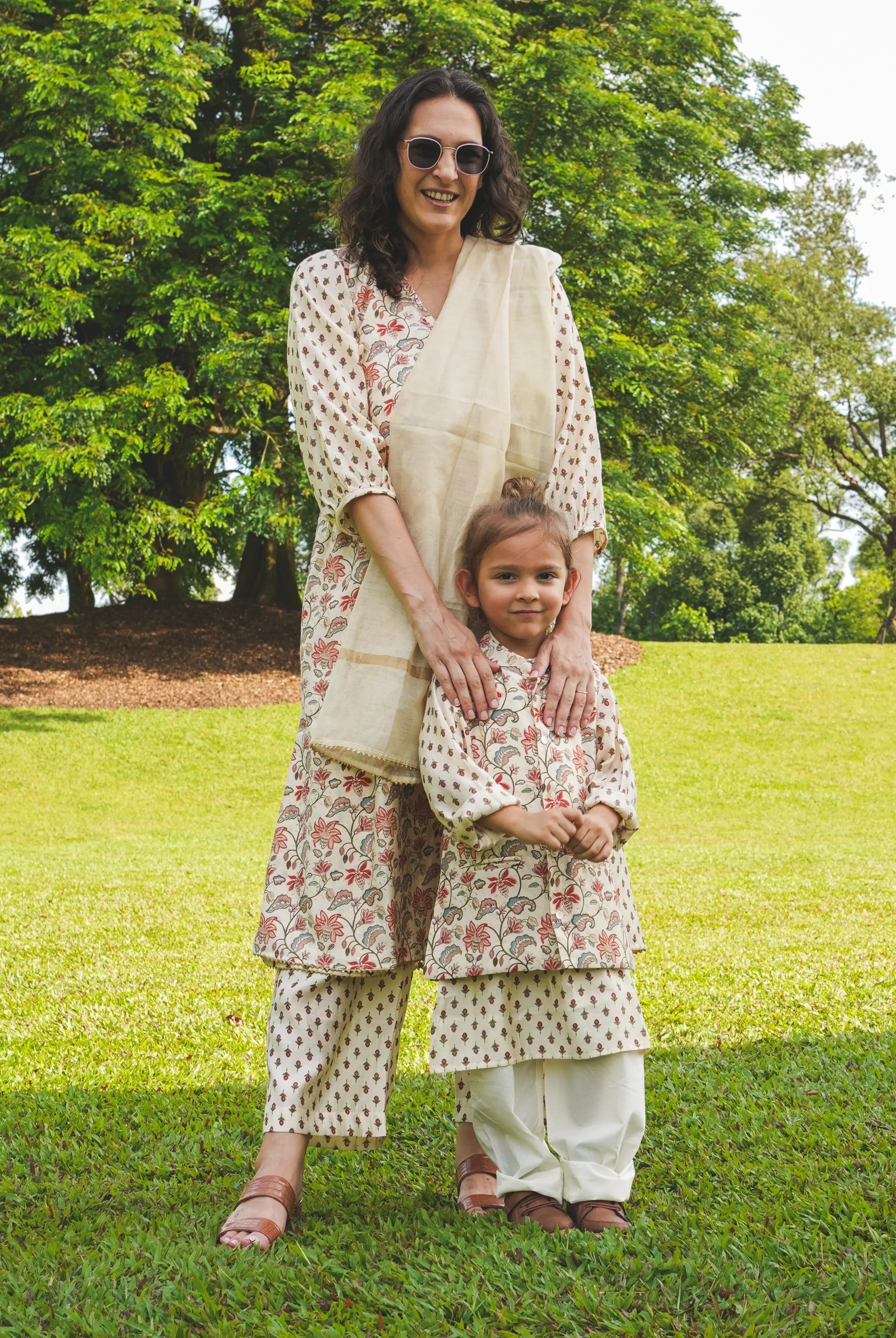 Nia Boys Kurta Pajama Jacket set in Muslin Cotton