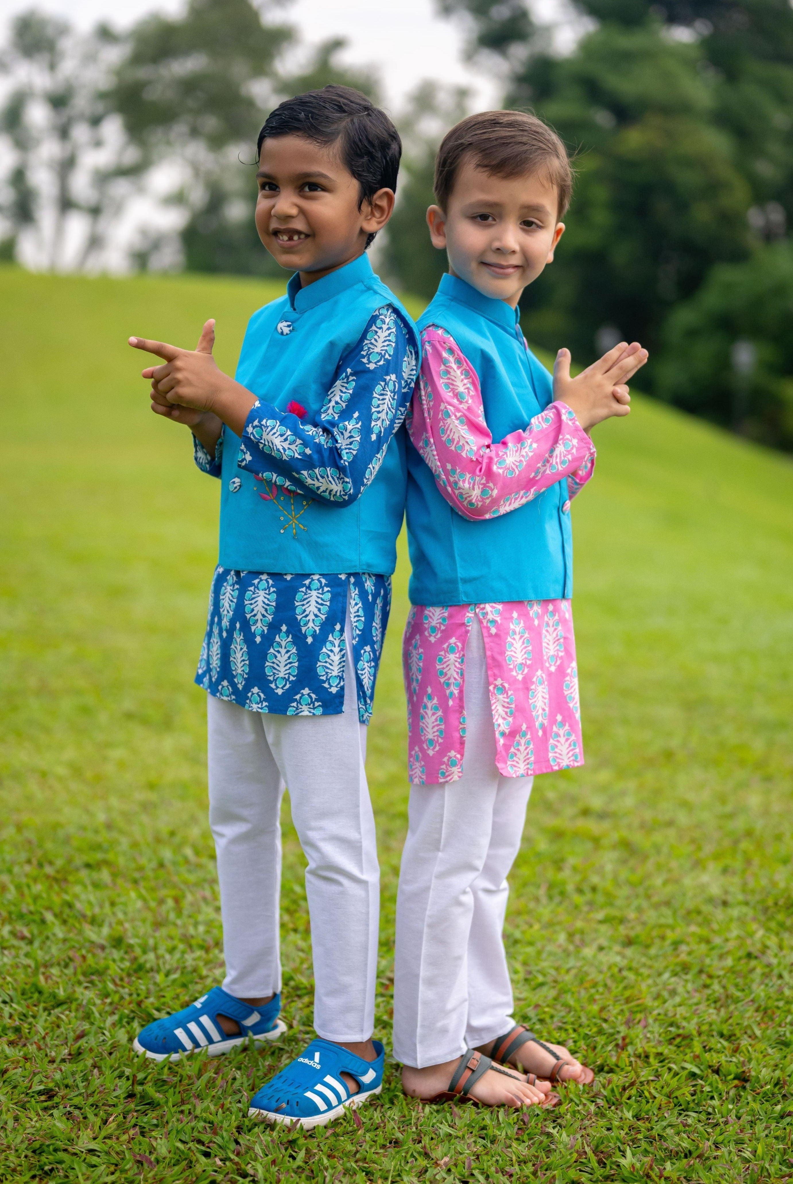 Nimbu Singapore boys ethnic wear kurta pajama set