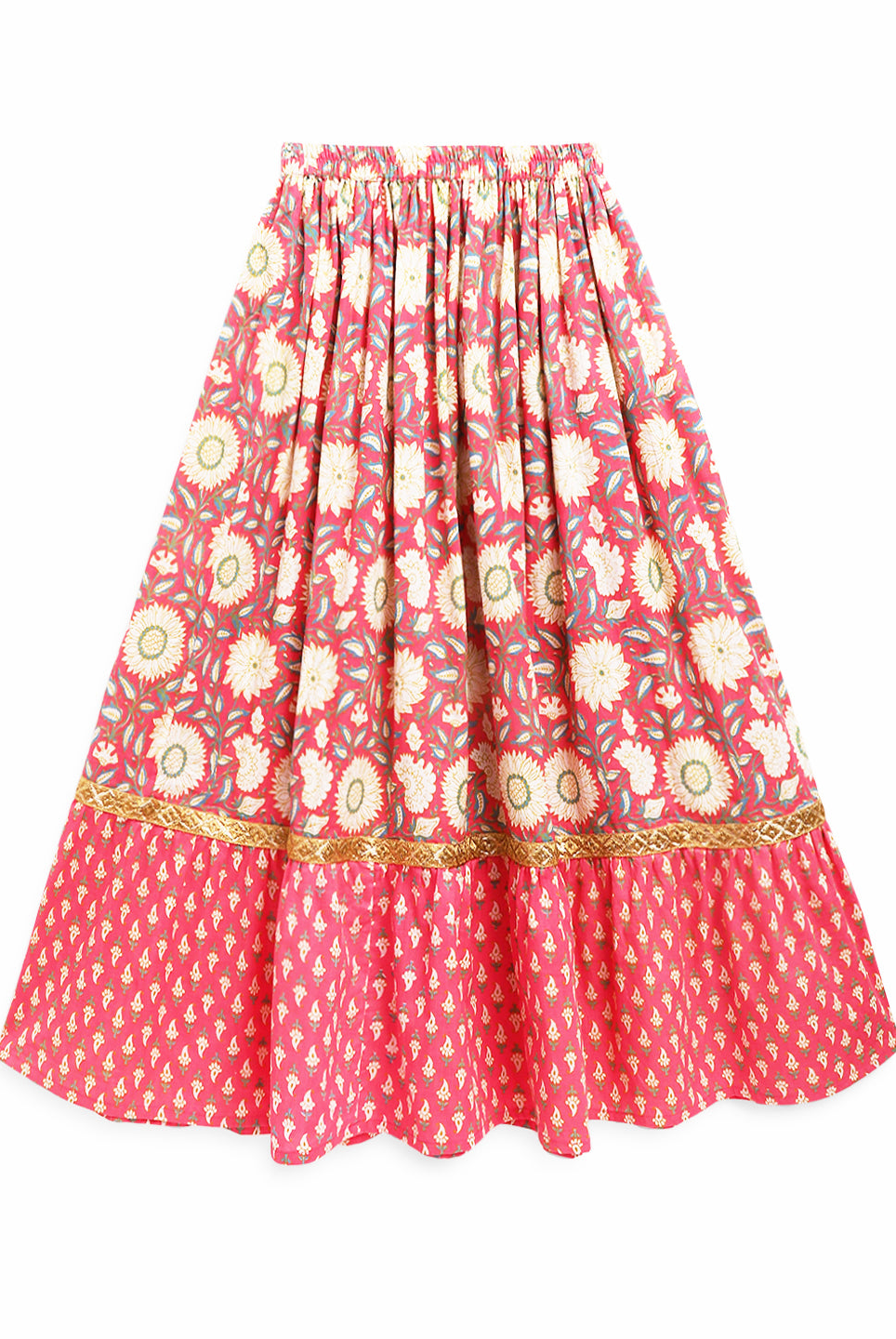 Heer Paisley Pink Lehenga with Angrakha Choli & Dupatta Set