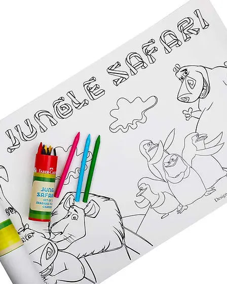 Jungle Safari Colouring Roll - StudioPSD studioPSD