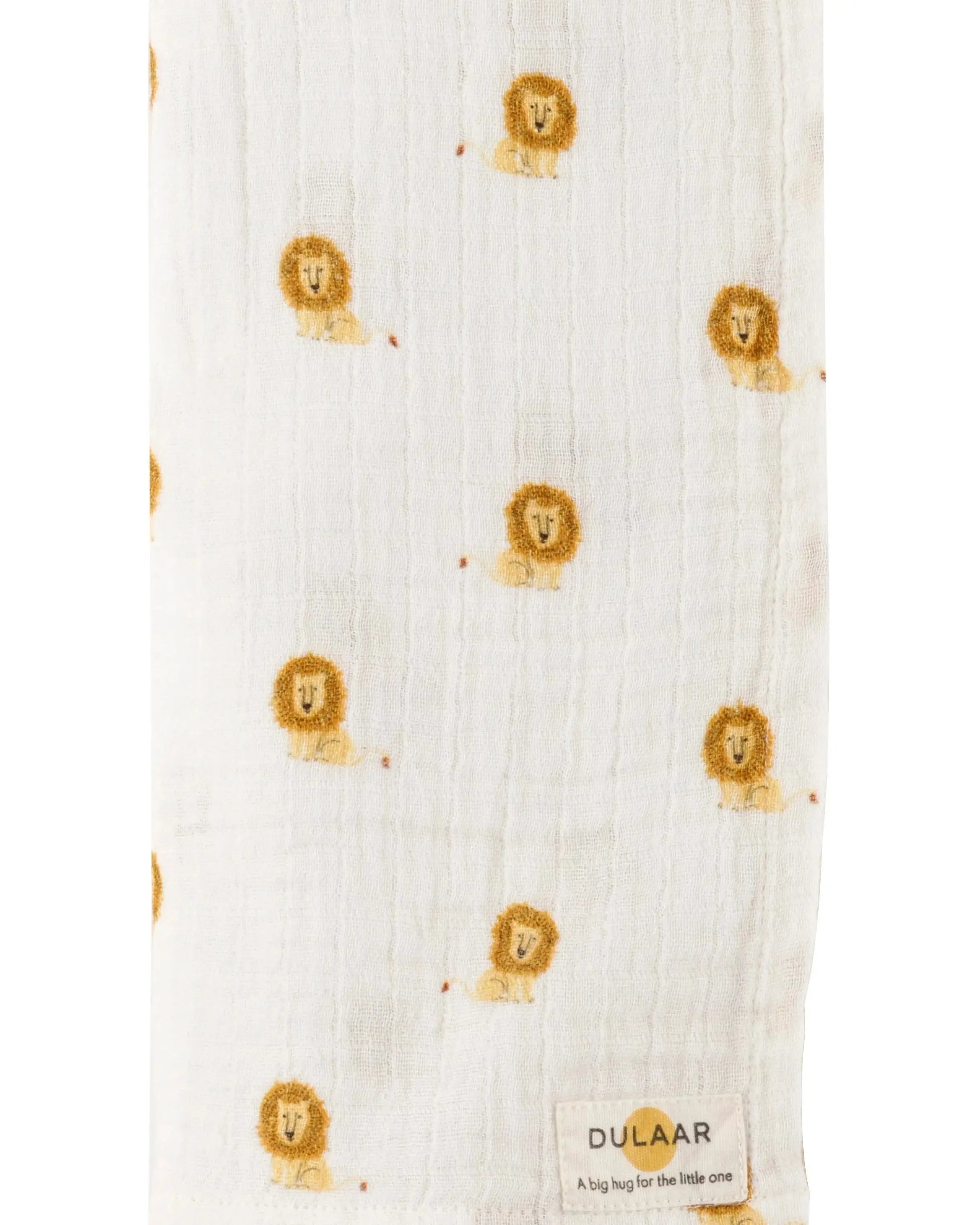 Organic Muslin Swaddle - Just Lion Around Dulaar