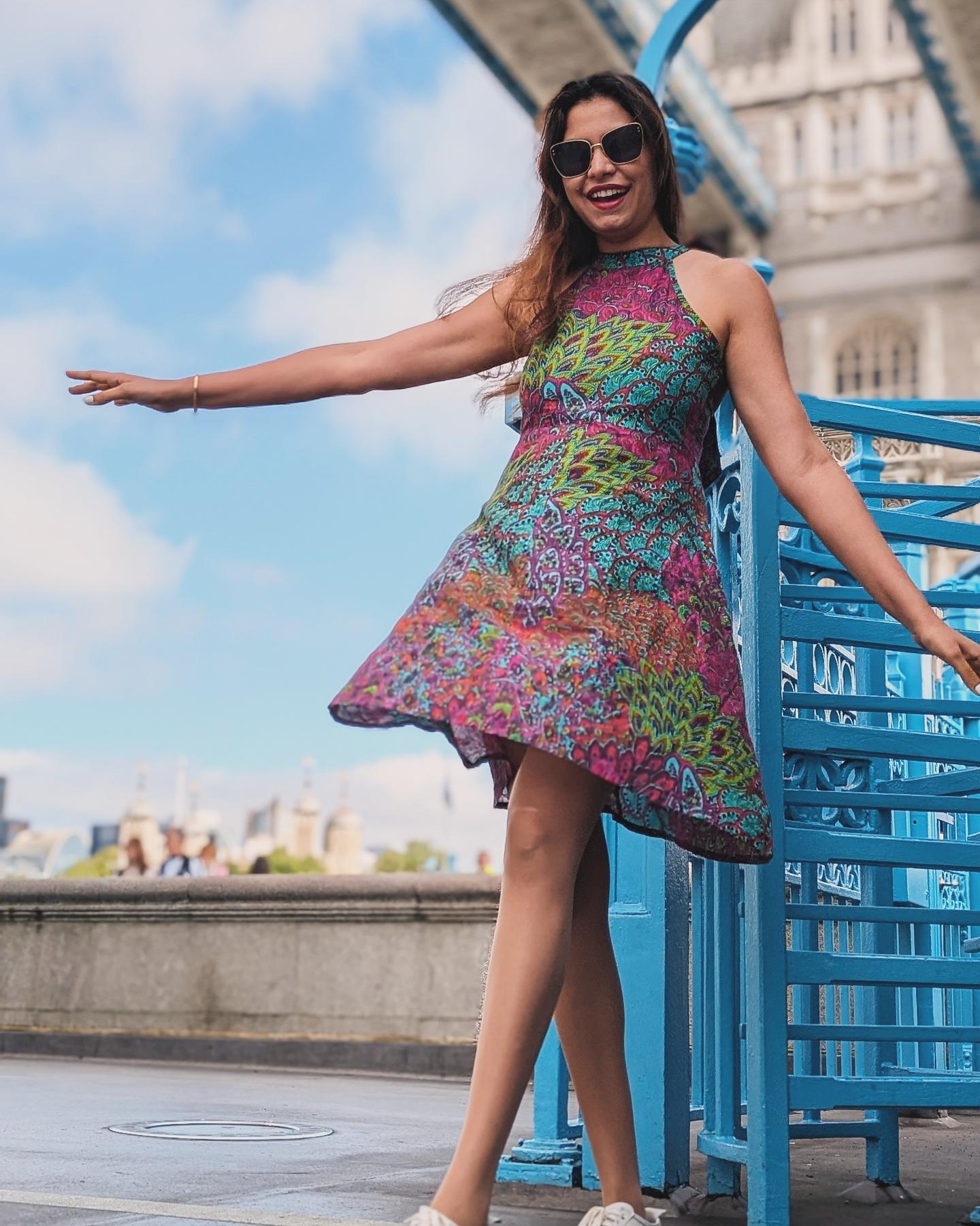 Peru Women's Halter Dress in Muslin Cotton