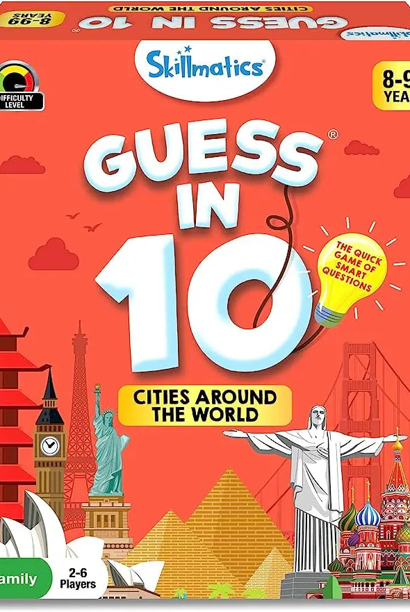 Skillmatics 'Guess in 10' Cities of the World Card Game of Smart Questions Nimbu Kids