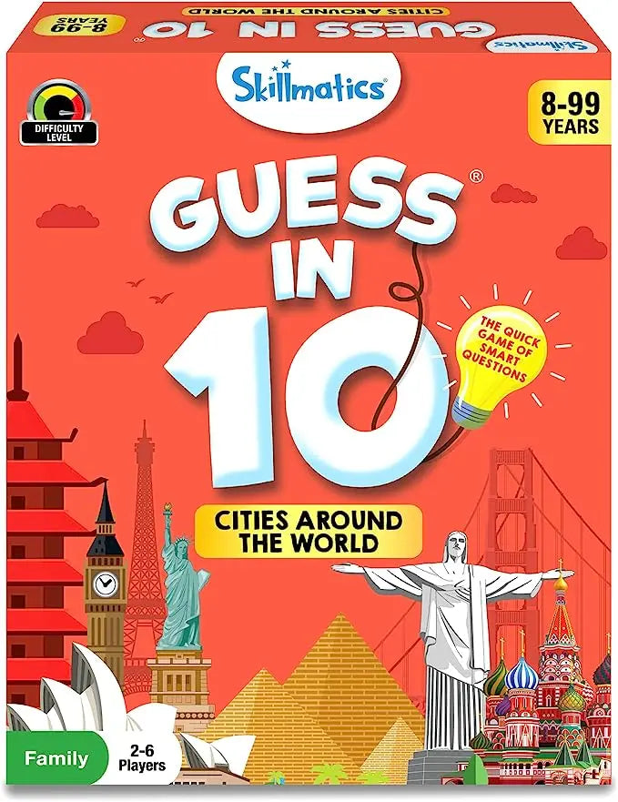 Skillmatics 'Guess in 10' Cities of the World Card Game of Smart Questions Nimbu Kids