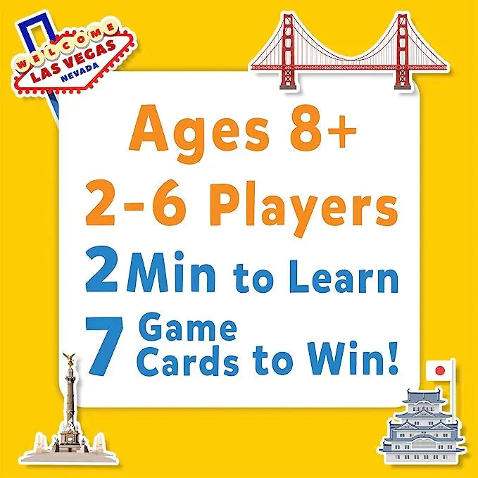 Skillmatics 'Guess in 10' Cities of the World Card Game of Smart Questions Nimbu Kids