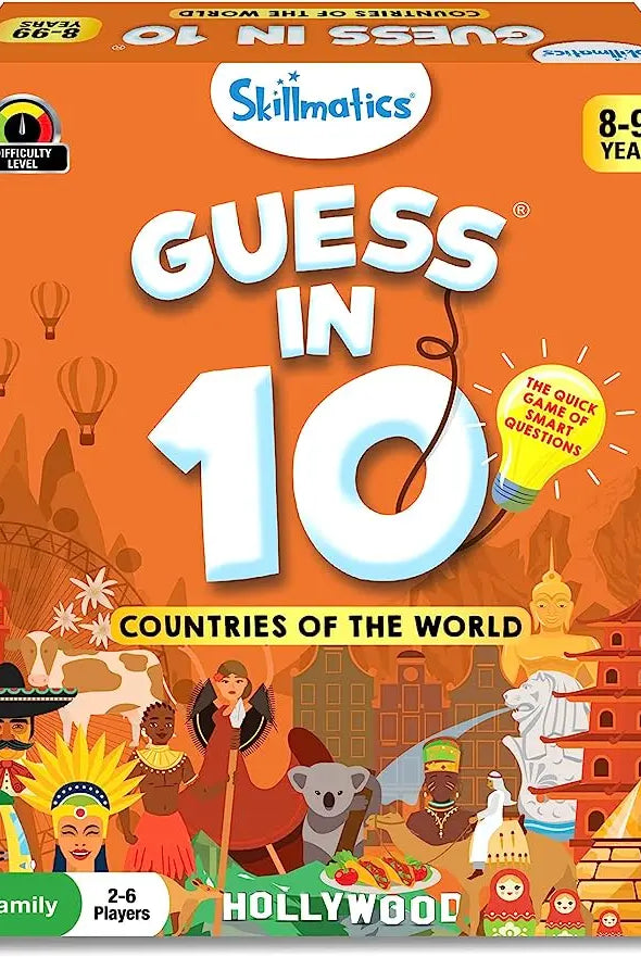 Skillmatics 'Guess in 10' Countries of the World Card Game of Smart Questions Nimbu Kids