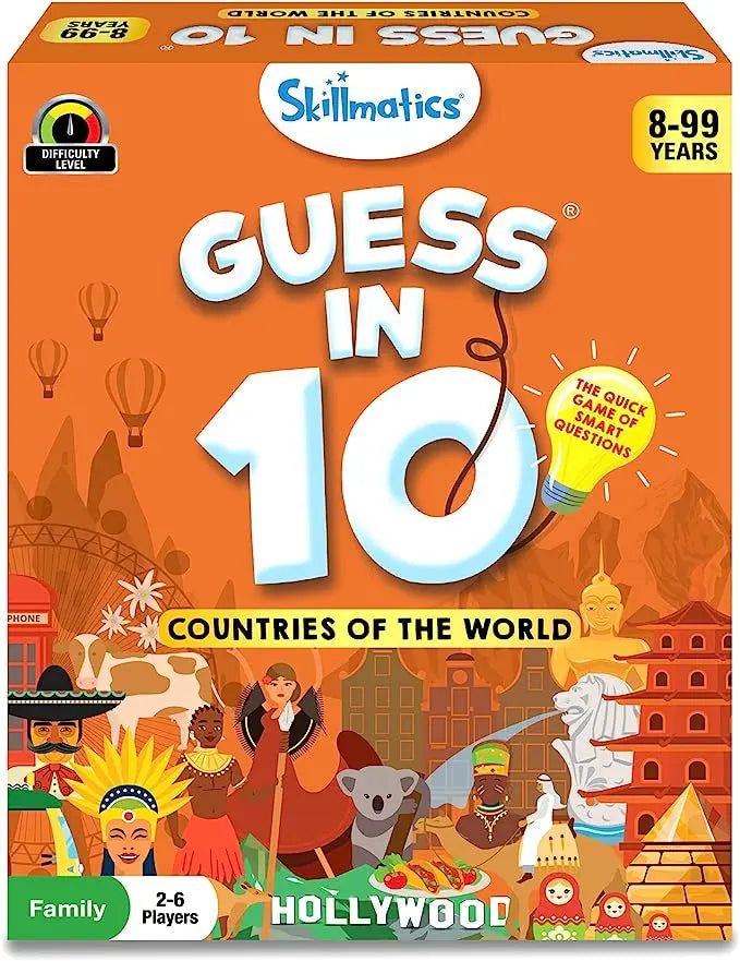 Skillmatics 'Guess in 10' Countries of the World Card Game of Smart Questions Nimbu Kids