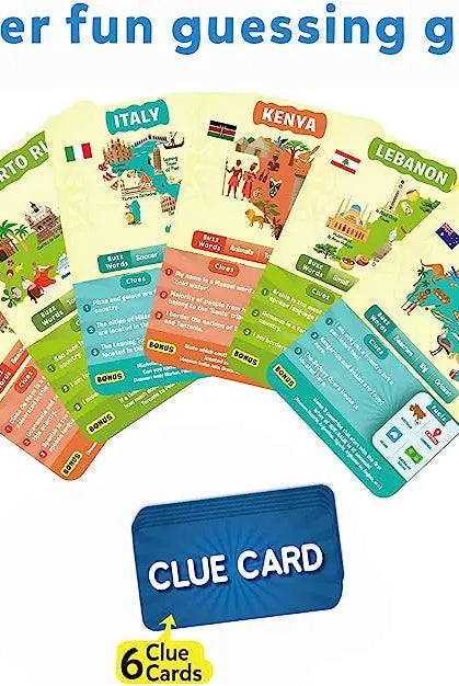 Skillmatics 'Guess in 10' Countries of the World Card Game of Smart Questions Nimbu Kids