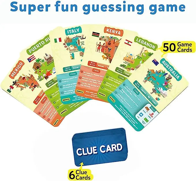 Skillmatics 'Guess in 10' Countries of the World Card Game of Smart Questions Nimbu Kids
