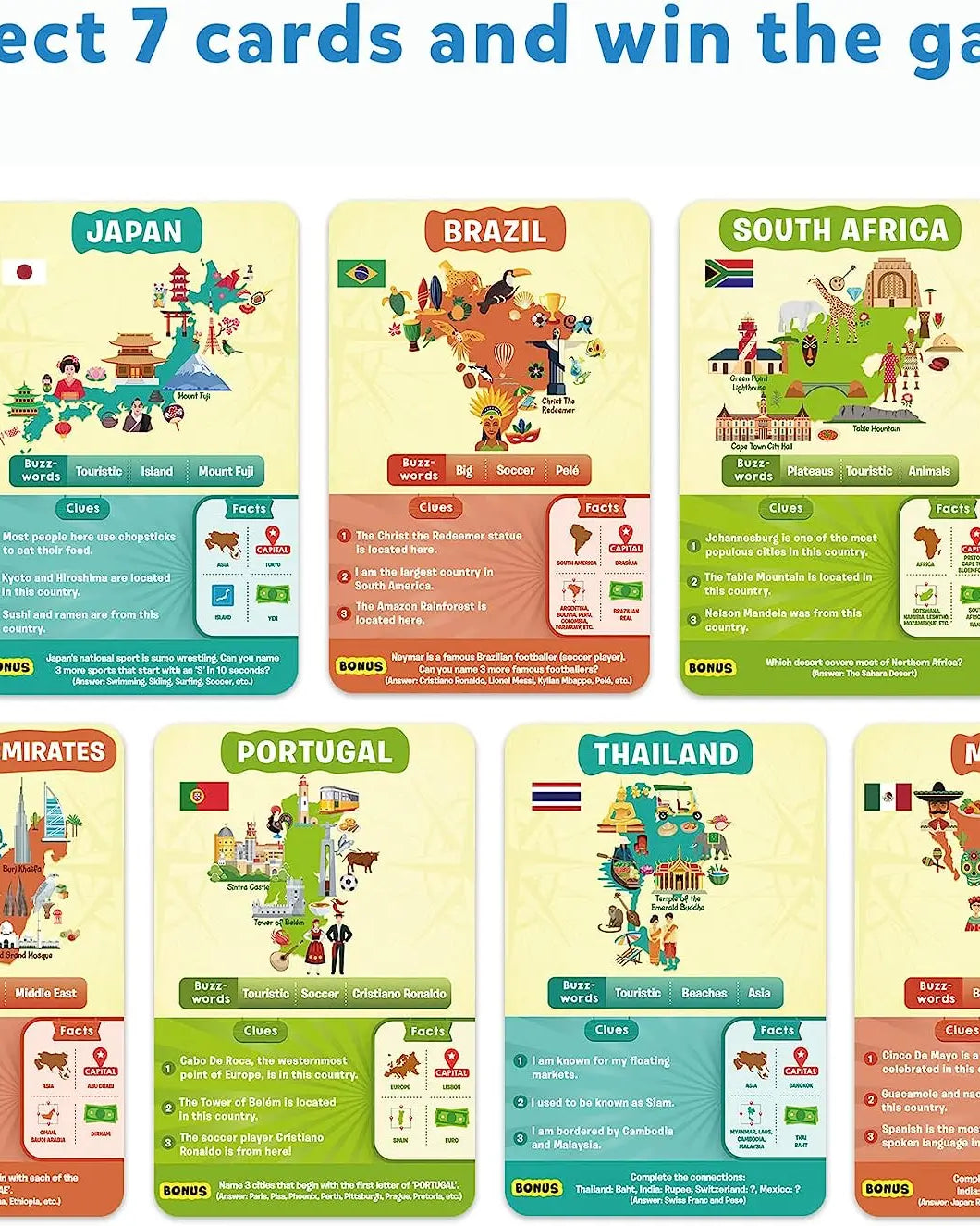 Skillmatics 'Guess in 10' Countries of the World Card Game of Smart Questions Nimbu Kids