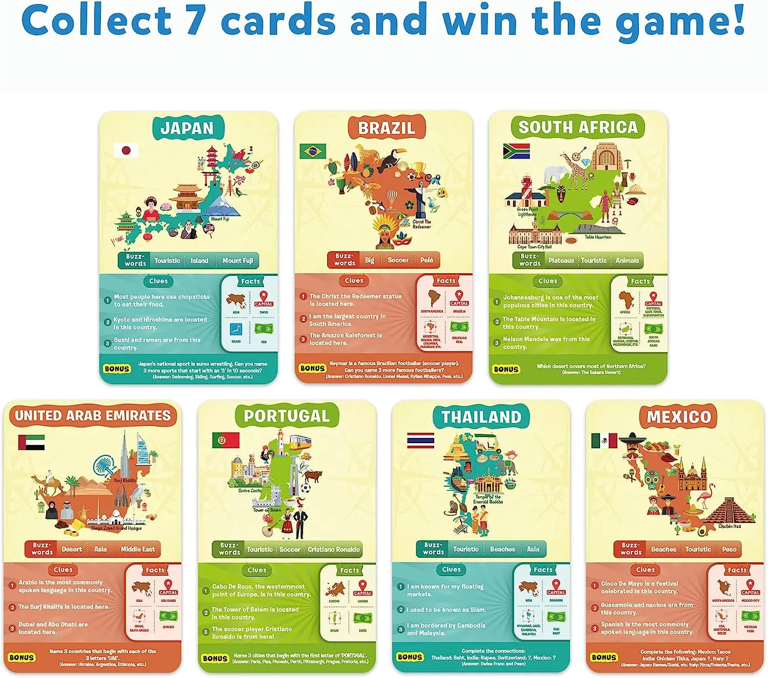 Skillmatics 'Guess in 10' Countries of the World Card Game of Smart Questions Nimbu Kids