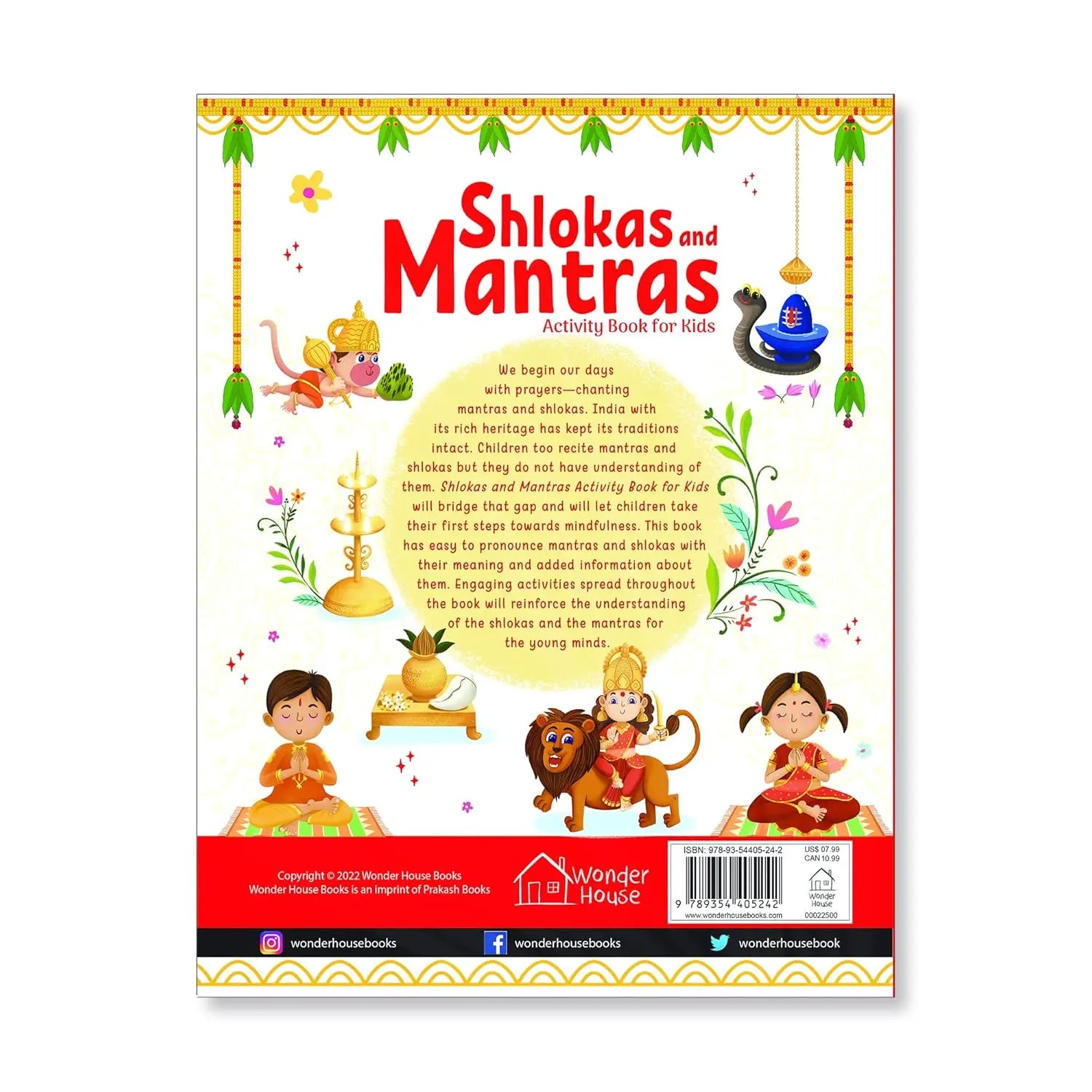 Book: Shlokas and Mantras - Activity Book For Kids Wonder House Books