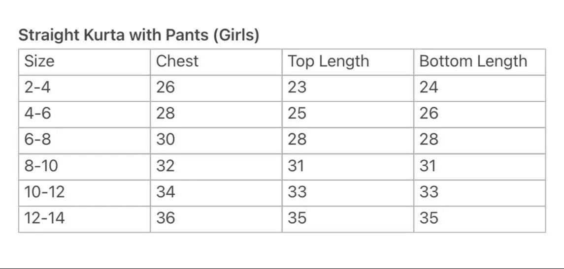 Ira Pink Rose Girls Kurti with Pants Set in Cotton Nimbu