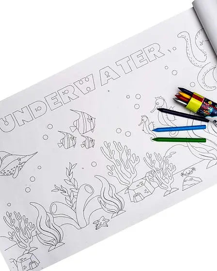 Underwater Colouring Roll - StudioPSD studioPSD