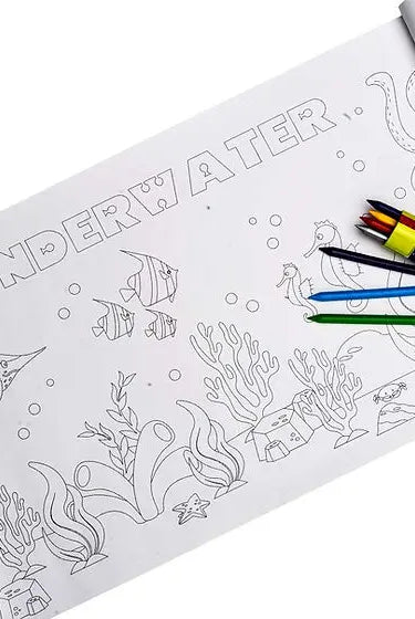 Underwater Colouring Roll - StudioPSD studioPSD