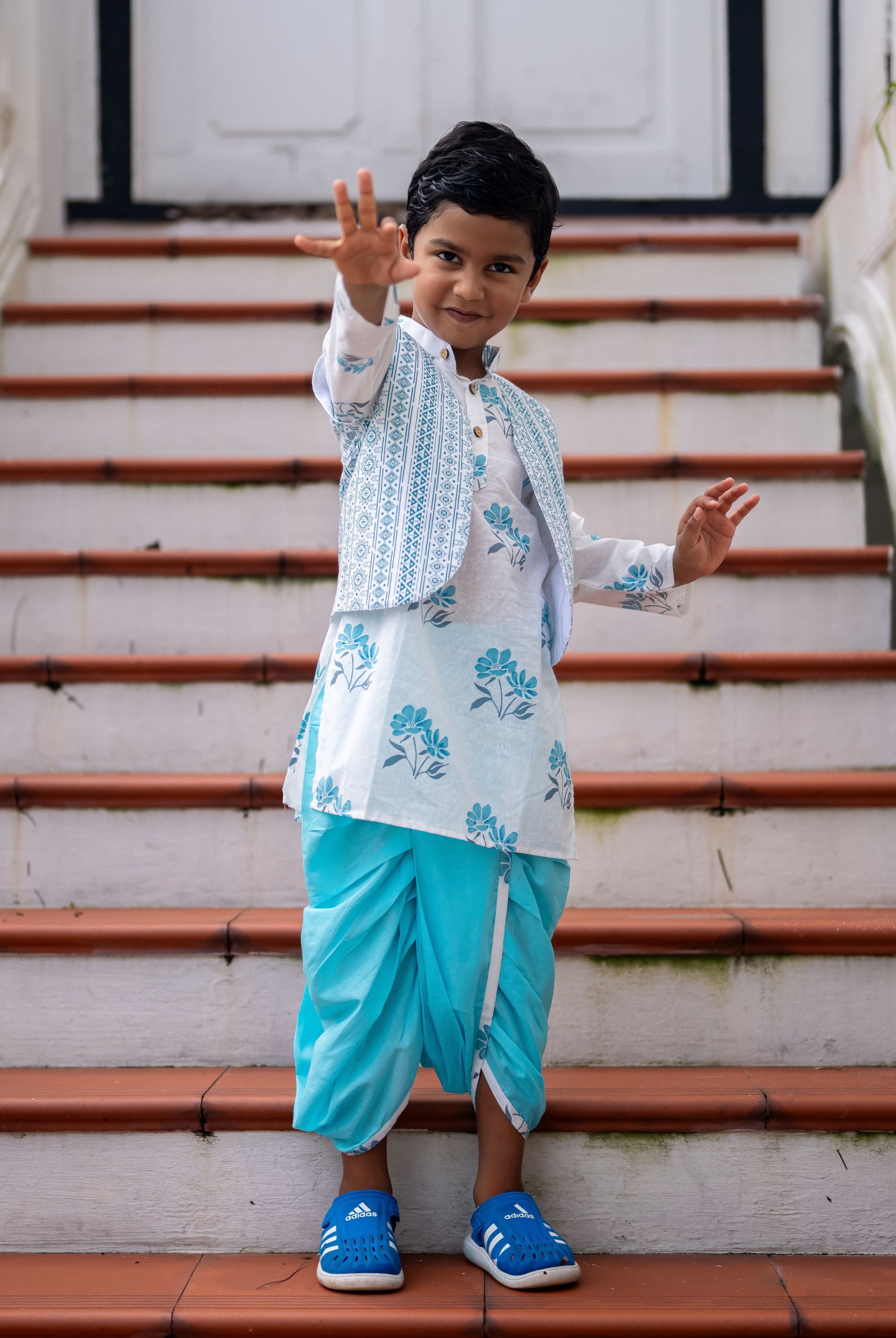 Nimbu singapore kurta dhoti for boys indian ethnic wear