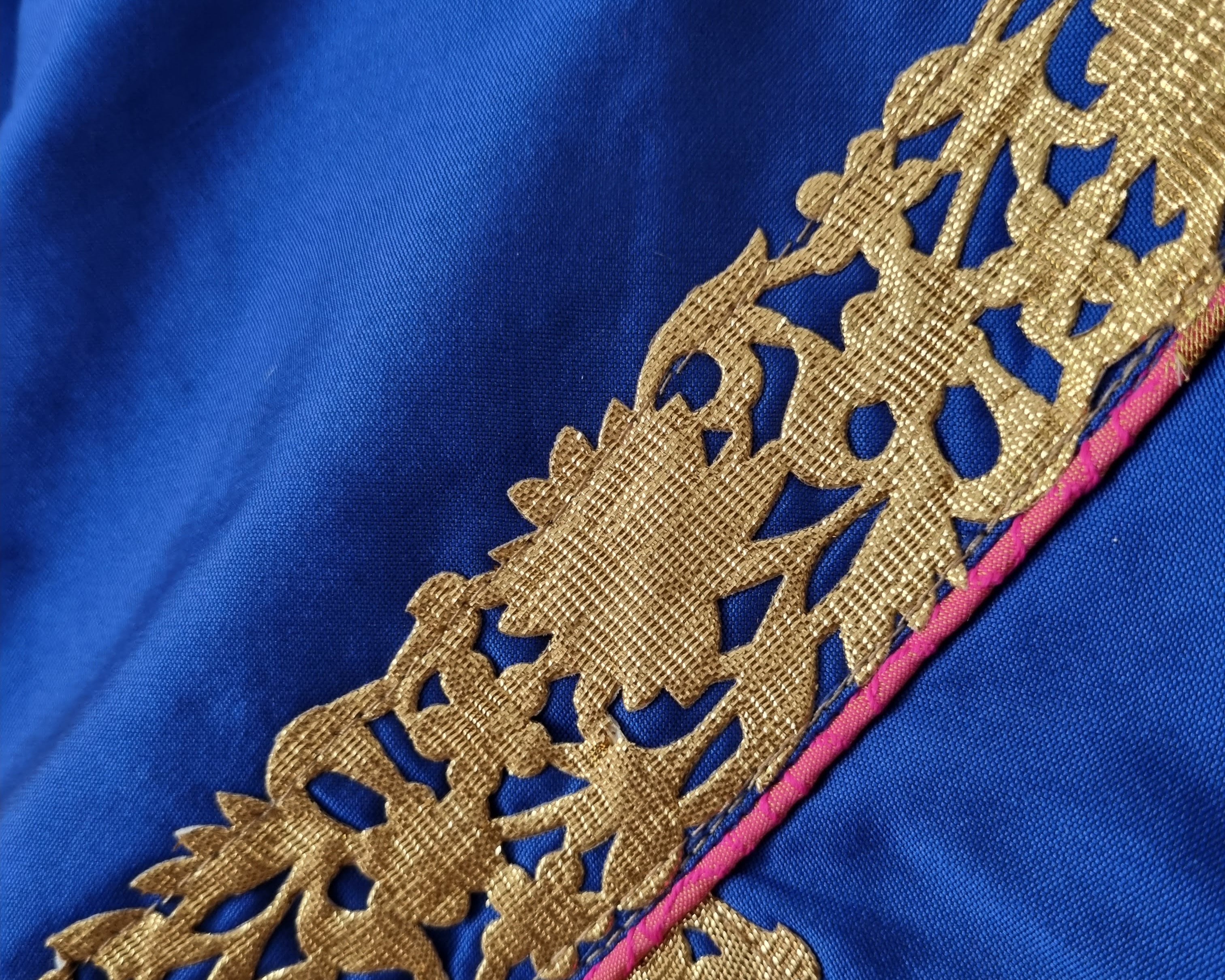 Stunning Jacquard Lehenga with Kimono sleeves - Nimbu Kids