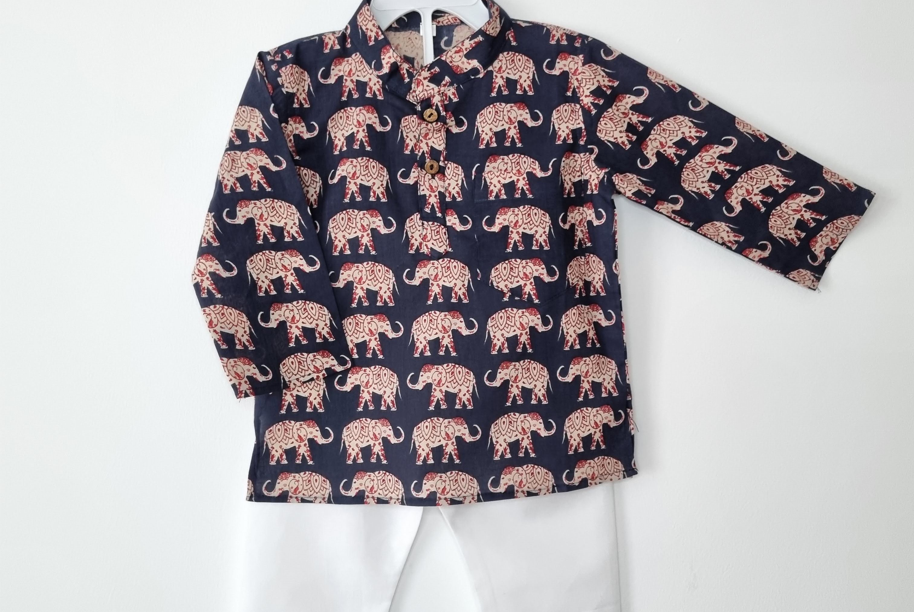 Indigo Ellie Kurta Set - Nimbu Kids