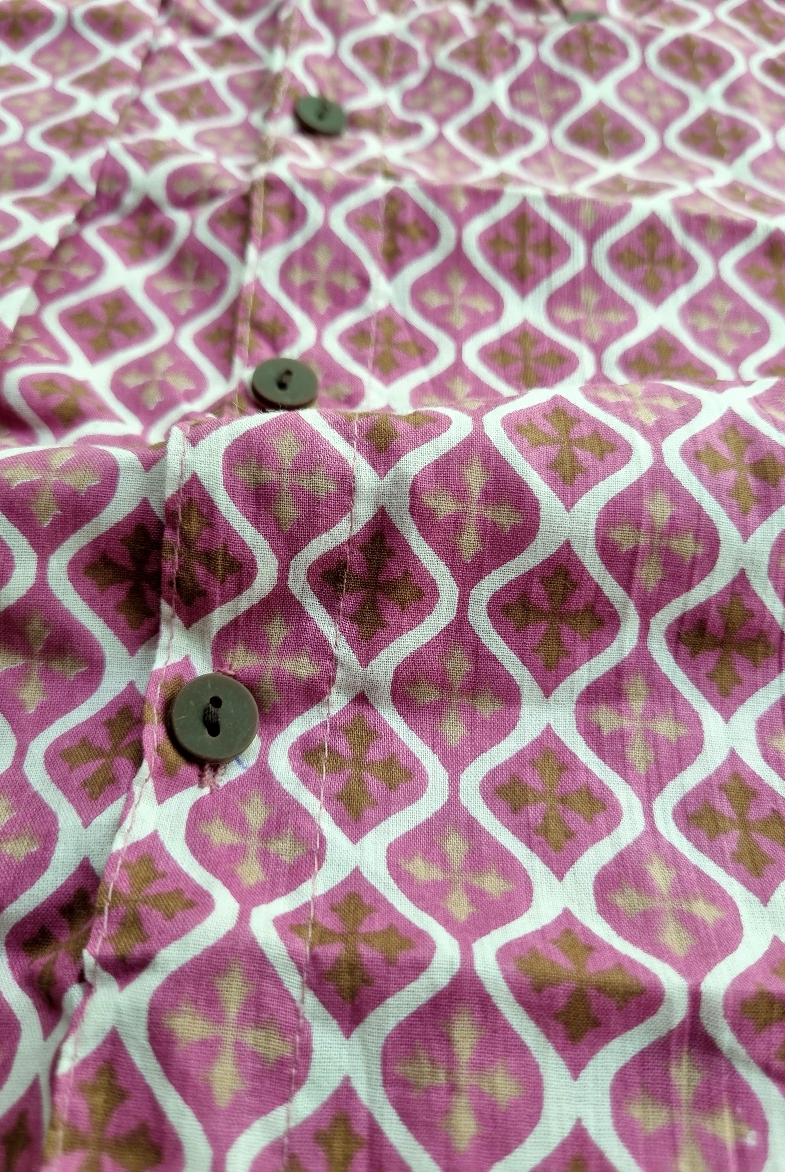 Onion Pink Kurta Pajama with side buttons - Nimbu Kids