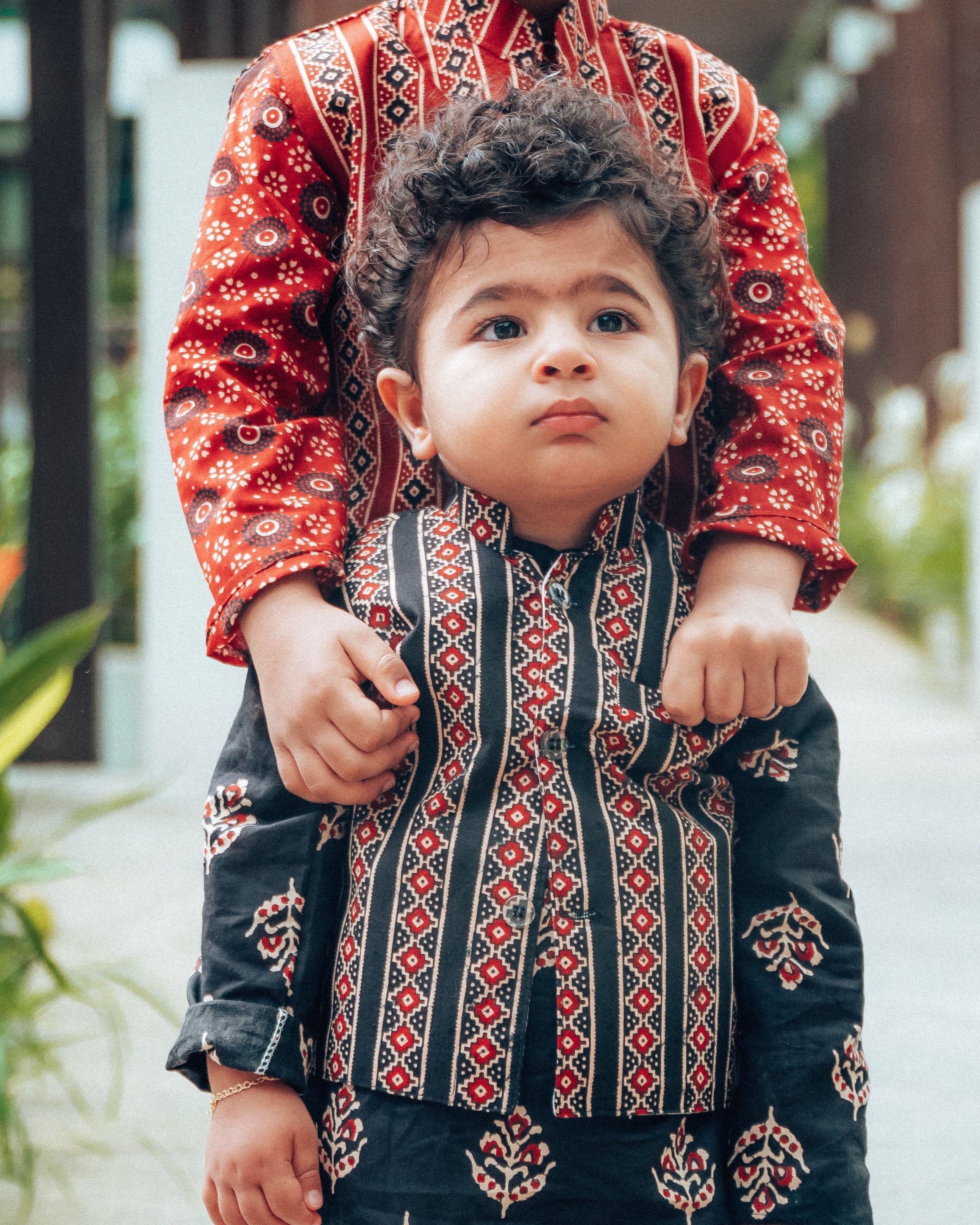 Raajsi Black Jacket set - Nimbu Kids