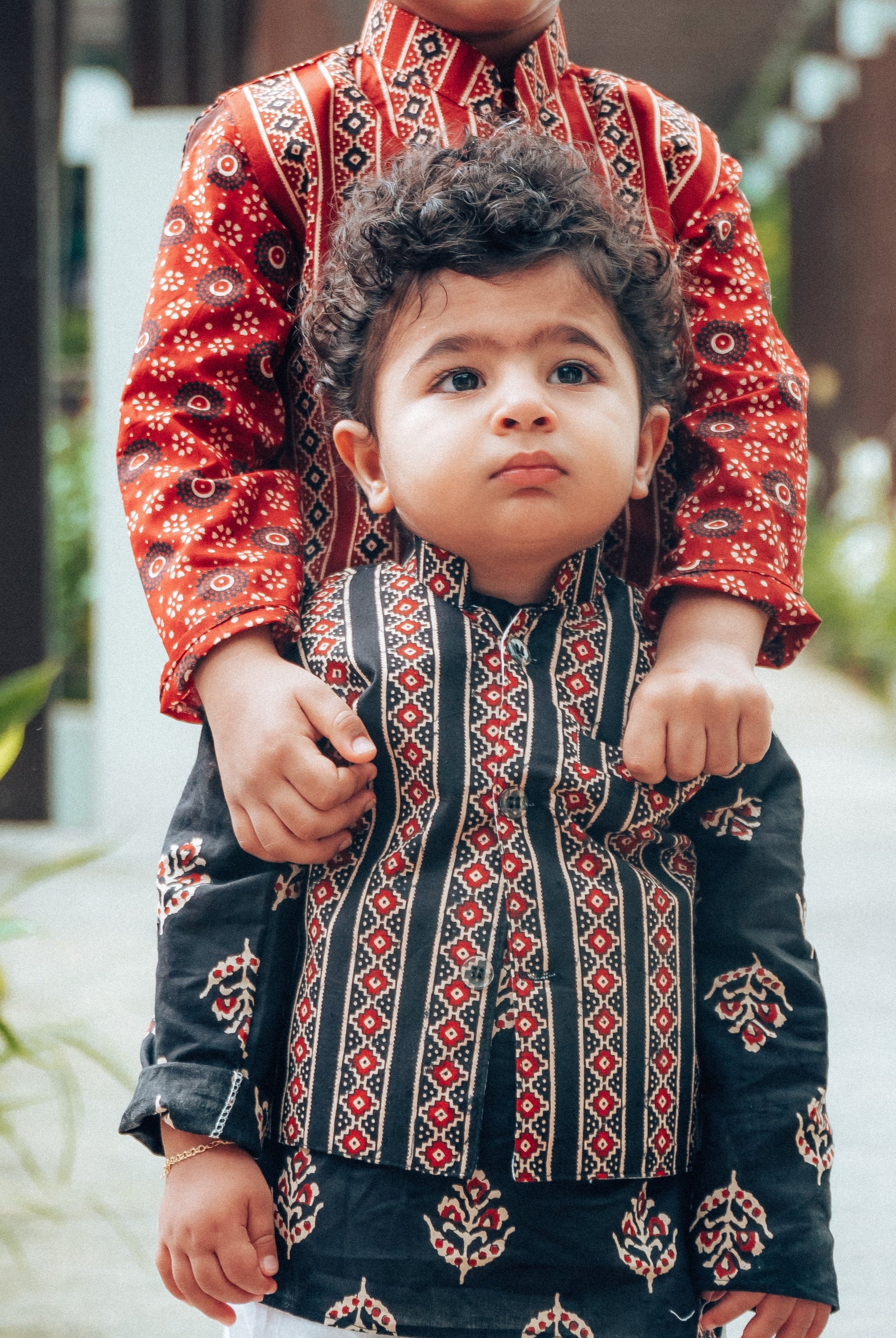 Raajsi Black Jacket set - Nimbu Kids