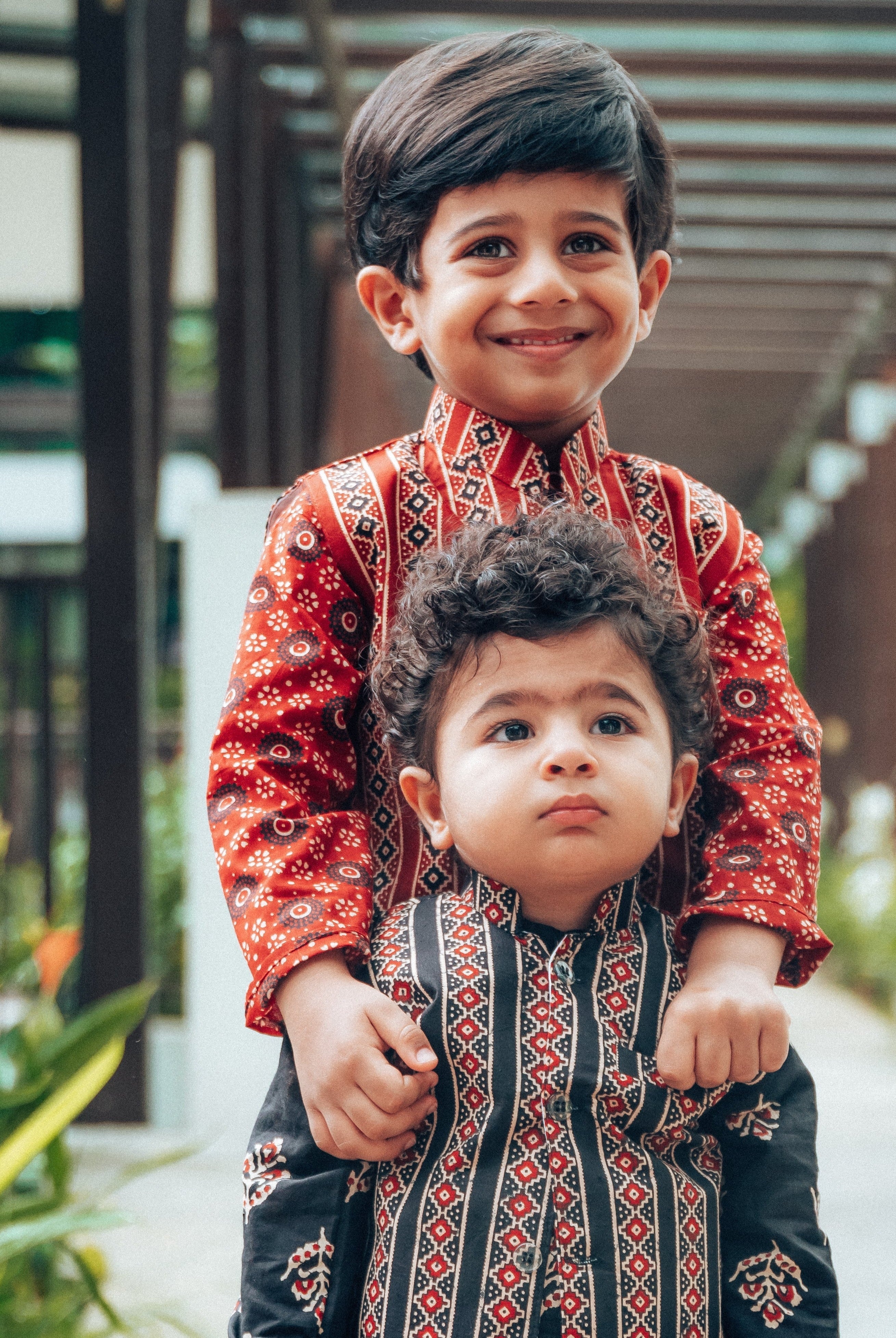 Raajsi Maroon Jacket set - Nimbu Kids