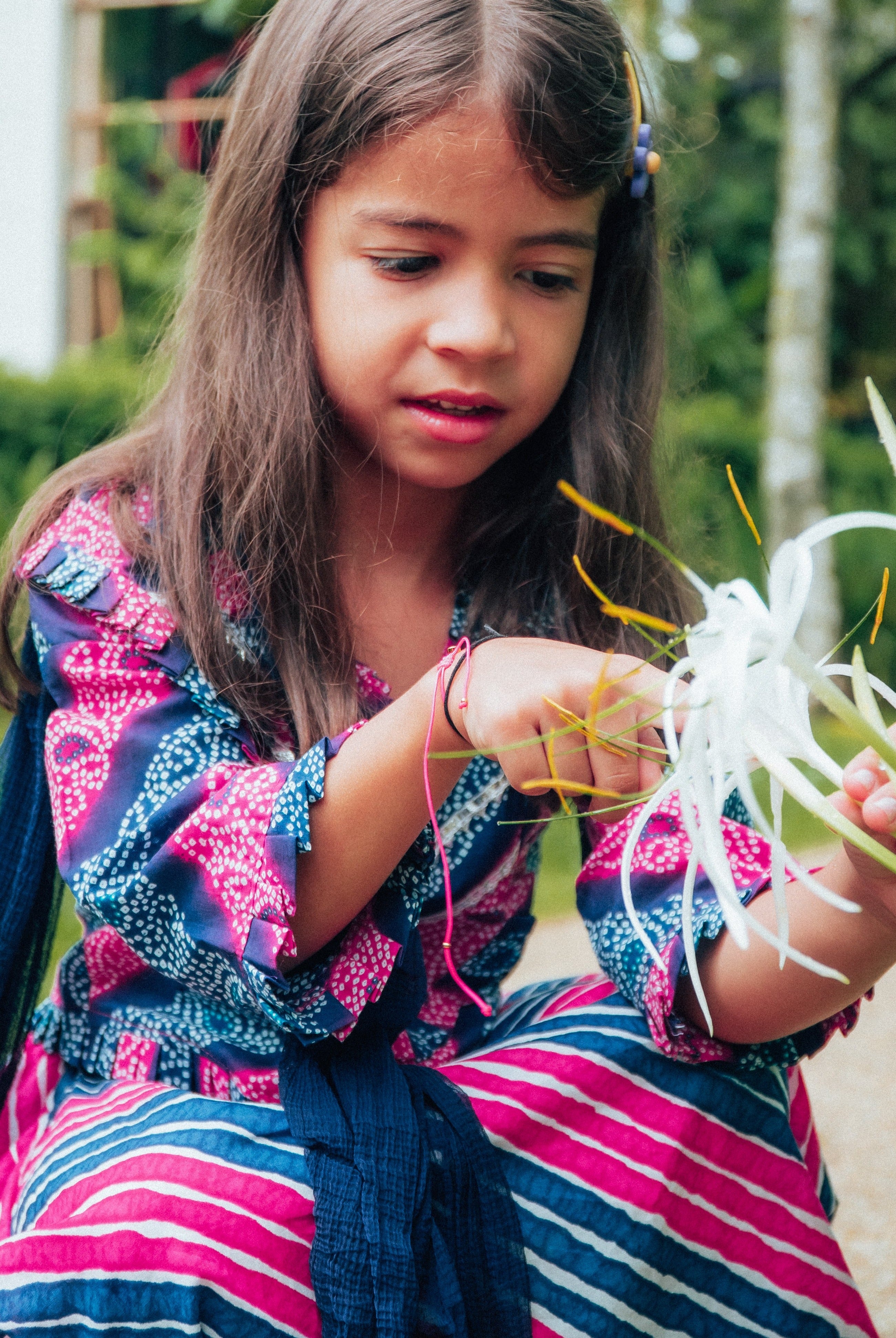Leheriya Onion Purple Lehenga Set - Nimbu Kids