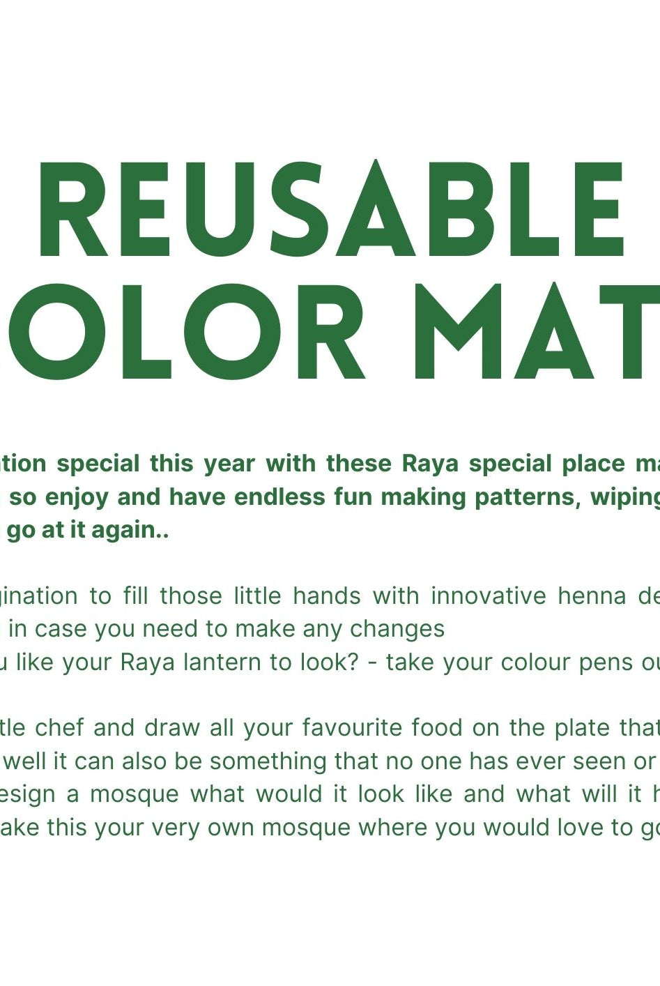 The Mega Hari Raya Activity Kit - Nimbu Kids