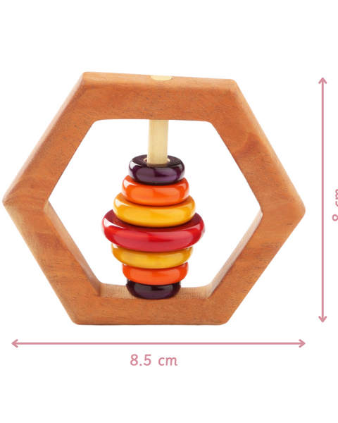 Handmade Wooden Rattles - Nimbu Kids