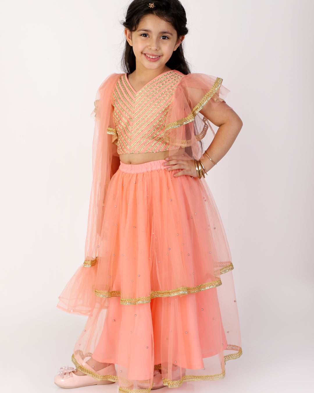girls indian lehenga ethnic costume