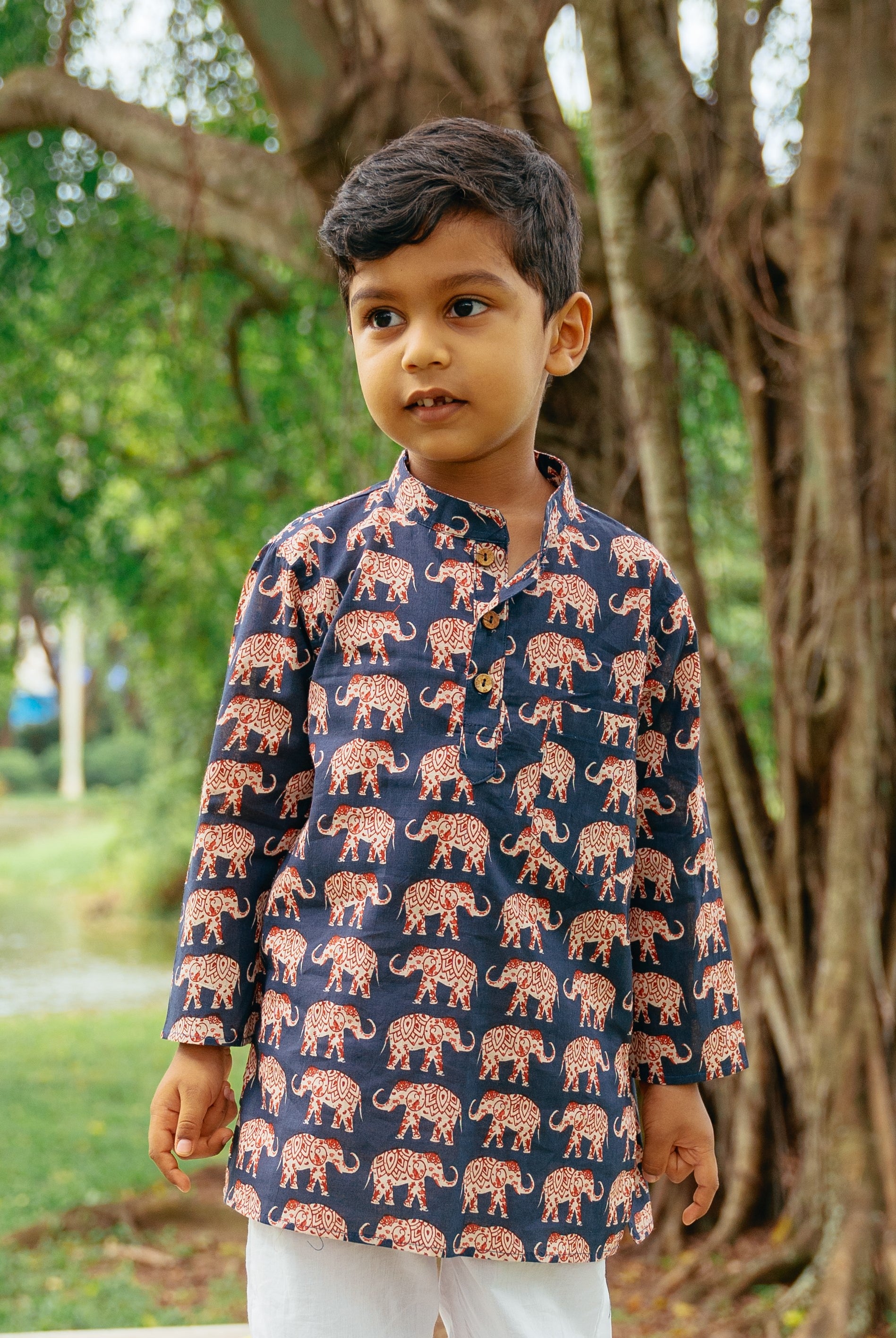 Indigo Ellie Kurta Set - Nimbu Kids