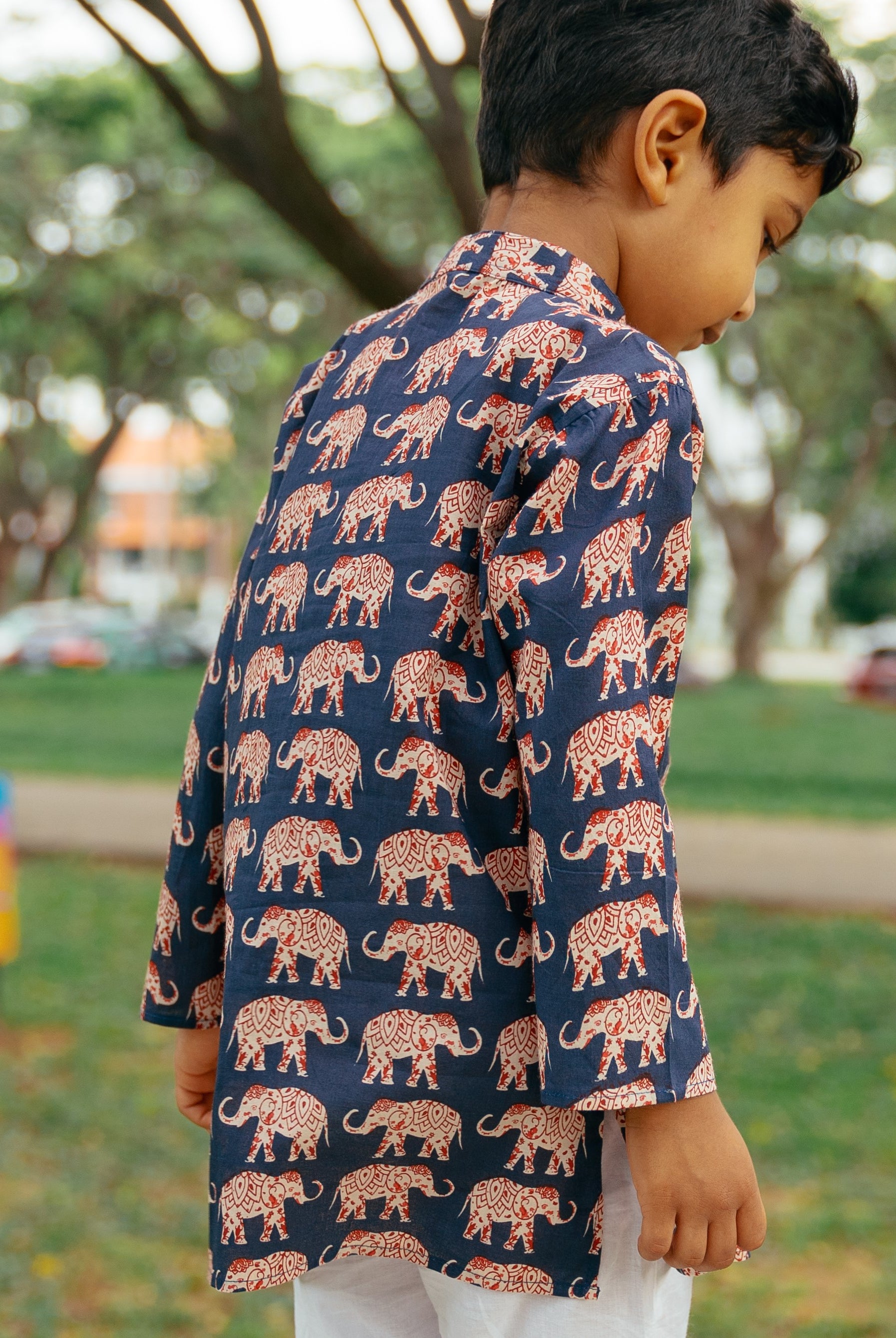 Indigo Ellie Kurta Set - Nimbu Kids