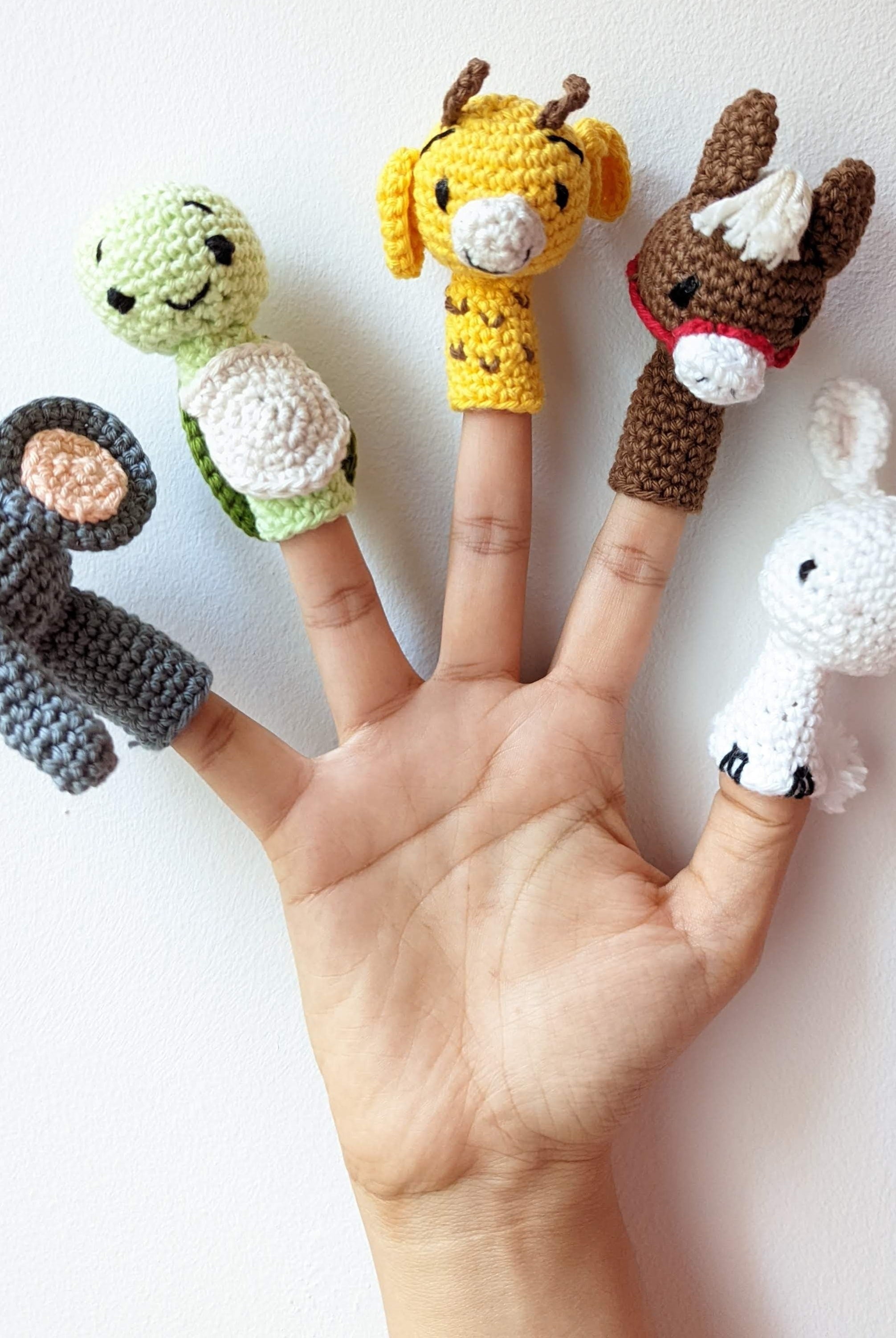 Handcrafted Crochet Finger Puppets - Nimbu Kids
