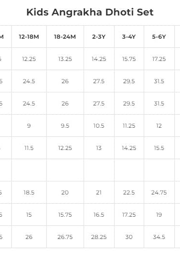 Sitaara Organic Cotton Angrakha Dhoti Set of 2 - Nimbu Kids
