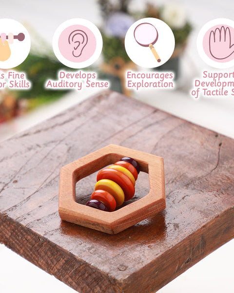 Handmade Wooden Rattles - Nimbu Kids