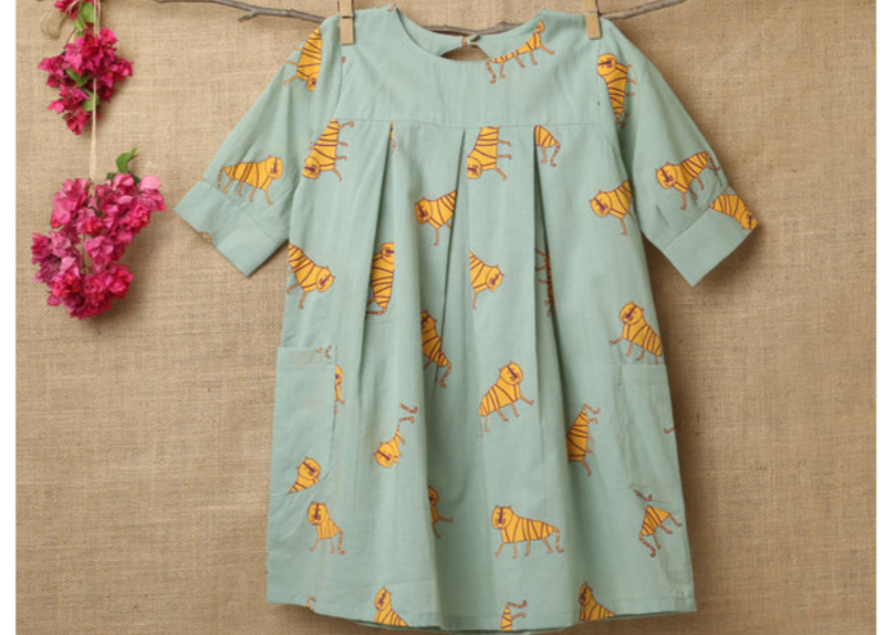 ‘An Ambush of Tigers ’ Dress with pockets