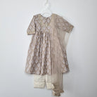 Elegant Gotta Anarkali with Matching Salwar & Net Chunni - Nimbu Kids