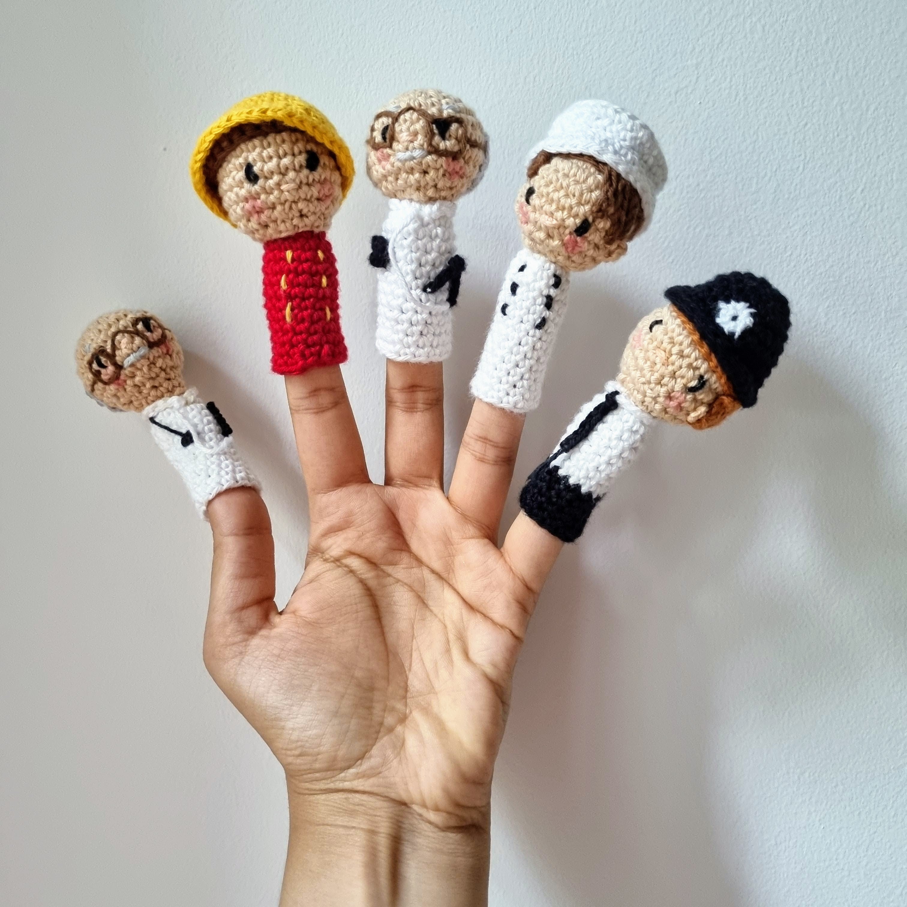 Handcrafted Crochet Finger Puppets - Nimbu Kids