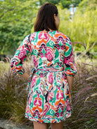 Havana White Rainbow Women Short Dress