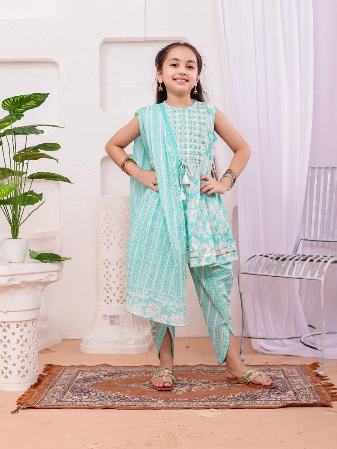 Nimbu Aisha Blue Kurti Set Ethnic Wear