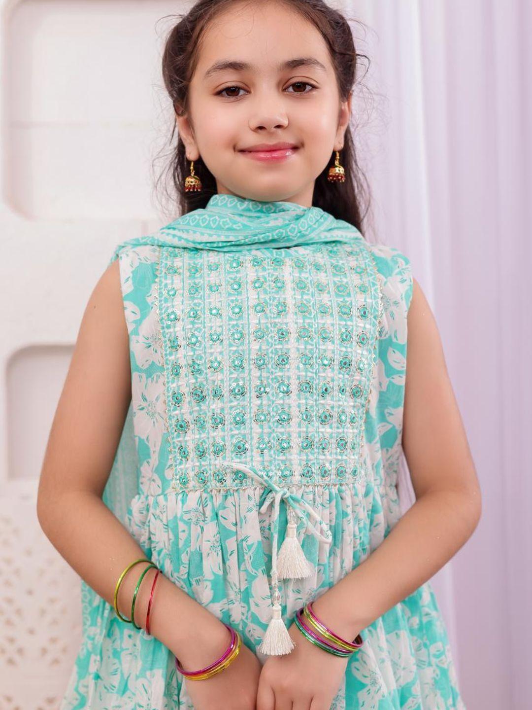 Nimbu Aisha Blue Kurti Set Ethnic Wear