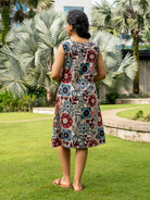 Cambodia Women's A Line Dress with Pockets 4