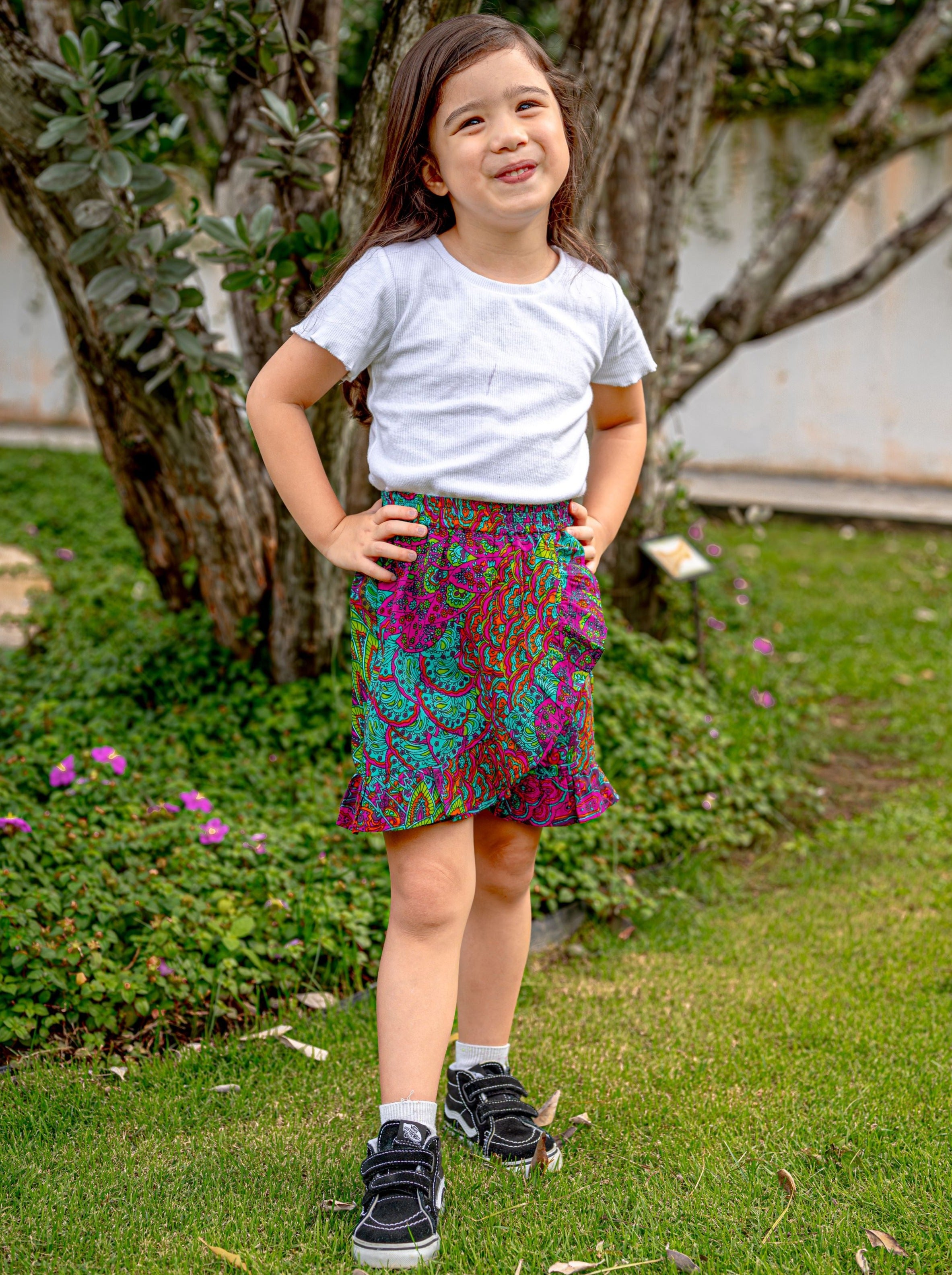  Peru Girls Cotton Skorts - Nimbu Kids