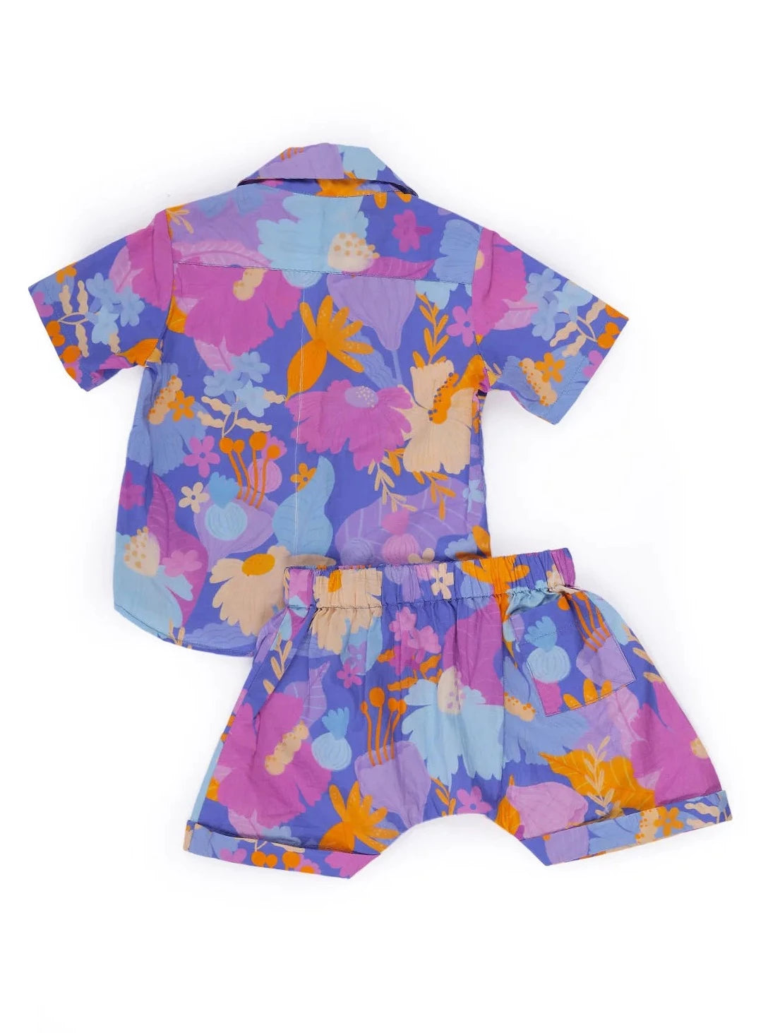 Daffy Infant Co-Ord Set in Purple Organic Cotton