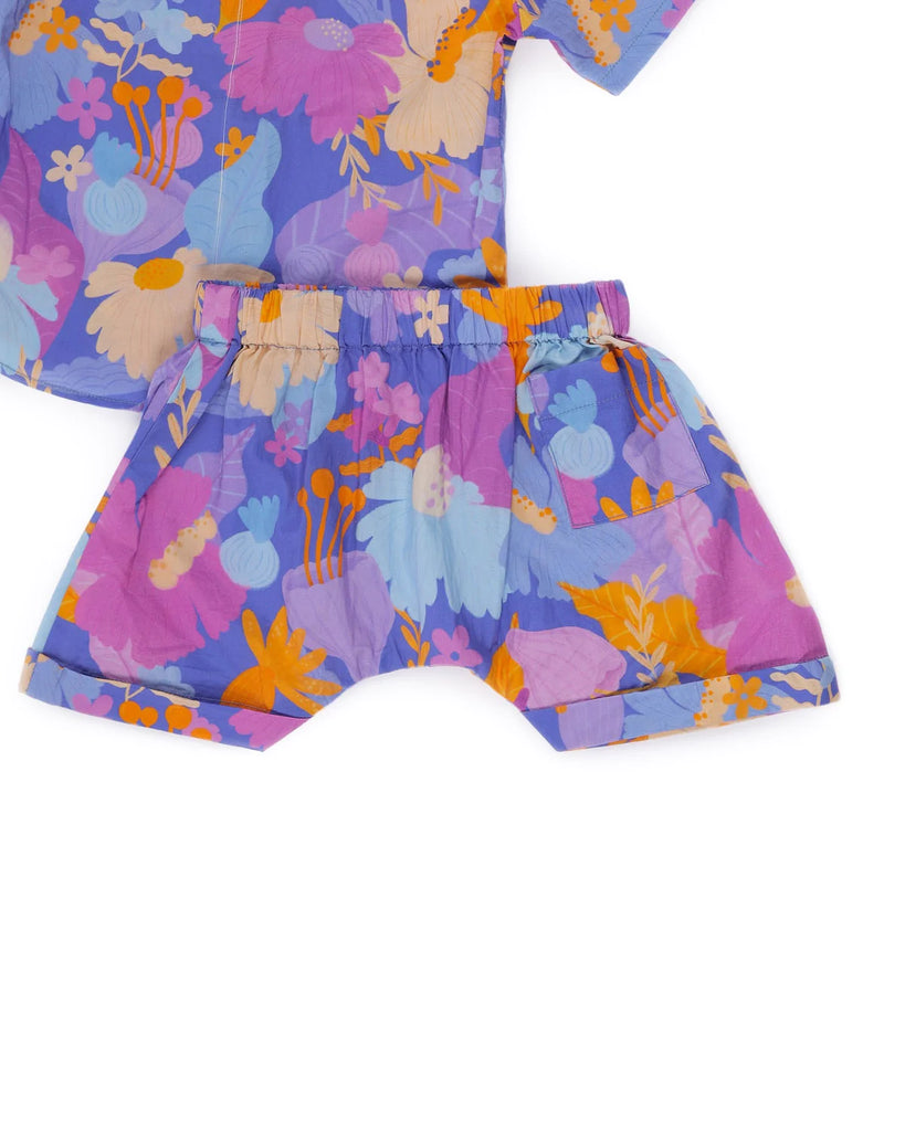 Daffy Infant Co-Ord Set in Purple Organic Cotton