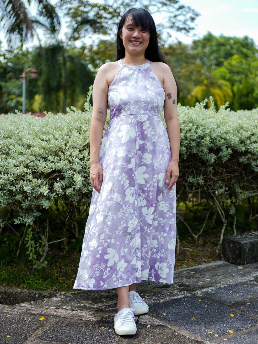 Eden Purple Women's Long Halter